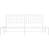 vidaXL Kovinski posteljni okvir z vzglavjem bel 183x213 cm | Shoptok.si