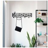WALLXPERT Čiviluk Muzičke note, crne | Eponuda.ba