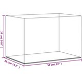 vidaXL Razstavna škatla prozorna 56x36x37 cm akril | Shoptok.si