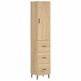  Visoka komoda hrasta sonome 34,5x34x180cm od konstruiranog drva | shoptok.hr