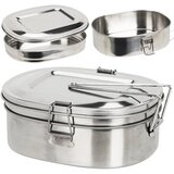 Redcliffs turistična 3 delna inox lunch box posoda za hrano in kuhanje 900ml 229141 | Shoptok.si