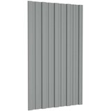 Krovni panel 12 pcs Sivi 80 x 45 cm Pocinčani čelik - Sivi 80 x 45 cm 12 | shoptok.hr