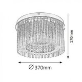 Rabalux danielle plafonjera D37x17H, led 18W moderna rasveta | ePonuda.com