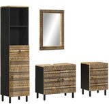 vidaXL Kopalniška garnitura 4-delna trden mangov les | Shoptok.si