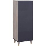  Highboard Siva i zlatna 40 x 33 x 110 cm Čvrsto drvo manga | shoptok.hr