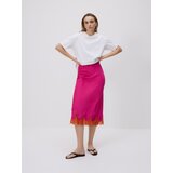 Reserved Suknja s čipkom - boja fuksije | shoptok.hr