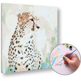 Slikanje po brojevima - Gepard u lovu  Slikanje po brojevima - Gepard u lovu Slike