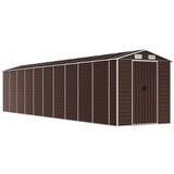  Vrtno spremište smeđe 191 x 895 x 198 cm od pocinčanog čelika | shoptok.hr