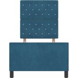 vidaXL Postelja Temno modra 80x200 cm Žamet | Shoptok.si