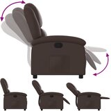  Naslonjač od umjetne kože smeđi | shoptok.hr