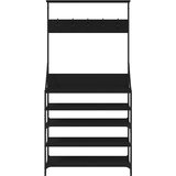  Stalak za odjeću sa spremištem za cipele crni 90x34x184 cm | shoptok.hr
