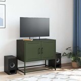 vidaXL TV omarica olivno zelena 68,5x39x60,5 cm jeklo | Shoptok.si