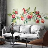  Foto tapeta - Apple branch - delicate landscape with a plant and apples on a white background 200x140 | shoptok.hr