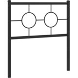 Metalno uzglavlje za krevet crno 75 cm - Crna 75 cm 1 | shoptok.hr