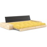 Karup Design Žuta sklopiva sofa od samta 244 cm Base – | shoptok.hr