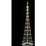 vidaXL LED božično drevesce Toplo bela 138.5 x 138.5 x 399 cm Kovina | Shoptok.si