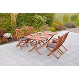 Gardenson VRTNA GARNITURA RIO siva, barve lesa evkaliptusa | Shoptok.si