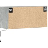  Zidni TV ormarić s LED svjetlima boja betona 80x31x38 cm | shoptok.hr