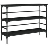 Maison Chic konzolna miza - miza ob steni črna 100x32x75 cm inženirski les, (21786348) Cene