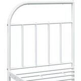 vidaXL Metalni okvir za krevet s uzglavljem bijeli 183x213 cm | shoptok.hr