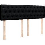  Krevet s oprugama i madracem crni 160x200 cm od tkanine | shoptok.hr