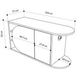 Hanah home cipelarnik nova shoe bench oak white | ePonuda.com