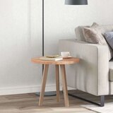 vidaXL Gornji dio stola Svjetlosmeđa Ø 50 x 2.5 cm Čvrsto drvo hrasta | shoptok.hr