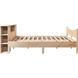 vidaXL Posteljni okvir brez vzmetnice 180x200 cm trdna borovina | Shoptok.si