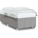 vidaXL Posteljni okvir svetlo siv 90x190 cm blago | Shoptok.si