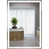 HOMCOM kopalniško ogledalo steklo 70D x 50Š x 4V cm srebrno, (5000242287) | Shoptok.si