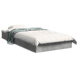 vidaXL Okvir kreveta boja betona 75x190 cm od konstruiranog drva Cijene