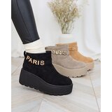 Resti Black women's boots a'la snow boots with ornament Parisela | ePonuda.com