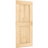  Klizna vrata NARVIK Prirodna i crna 85 x 210 cm (213,5 cm) | shoptok.hr
