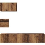 vidaXL Stenski TV kabinet s polico 4 pcs Star les 80 x 30 x 30.5 cm | Shoptok.si