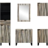 vidaXL Set namještaja za kupaonicu 5 pcs Orah smeđa 38 x 33 x 160 cm | shoptok.hr