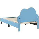 Krevet za djecu s uzglavljem Plava 80 x 160 cm PU | shoptok.hr