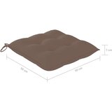  Jastuci za stolice 6 kom smeđesivi 50x50x7 cm od tkanine Oxford | shoptok.hr