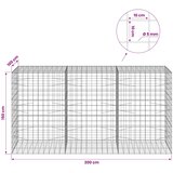  Gabion s žicom debljine 5 mm i mrežom 10x10 cm 300x100x150 cm | shoptok.hr