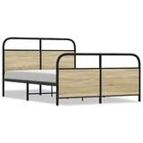 Maison Chic Posteljni okvir - Dvoposteljna postelja - Zakonska postelja brez vzmetnice 120x200 cm sonoma hrast inž. les-J10484, (21769018) Cene