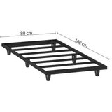 Hanah home Okvir kreveta Yavrulu, 80x180 cm, Crna | Eponuda.ba
