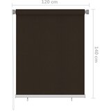  Vanjska roleta za zamračivanje 120 x 140 cm smeđa | Eponuda.com