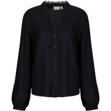 Vila VIGRACE V-NECK L/S LACE Crna Cijene