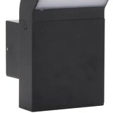 Vanjska LED zidna svjetiljka crna od lijevanog aluminija | shoptok.hr