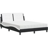  Okvir kreveta bez madraca Zadar crno-bijeli 140 x 190 cm od umjetne kože | shoptok.hr