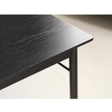 Unique Furniture Črna jedilna miza 95x180 cm Savona – | Shoptok.si