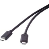 Renkforce USB 3.2 Gen 2x2 povezovalni kabel USB-C ™ / USB-C ™ črn0.50 m Gene 2priključni kabel 0.50 m črna pozlačeni konektorji (20415871) Cene