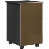  Gležnji kabinet s kolesom Črna 34 x 39 x 56 cm Masivna borovina, (5000232510) | Shoptok.si
