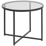 Actona Stranska mizica s steklenim vrhom Cross , ⌀ 55 cm Cene