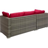 Modern Living lounge garnitura leona rdeča, rjava, 3-Delni set | Shoptok.si