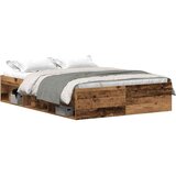  Posteljni okvir brez vzmetnice star les 135x190 cm, (21829333) | Shoptok.si